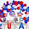 Red White and Blue Balloons Garland Arch Kit, 4th of July Party Balloons Decorations